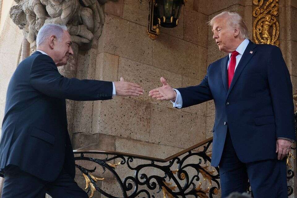 נתניהו וטראמפ בפגישתם הקודמת , רויטרס