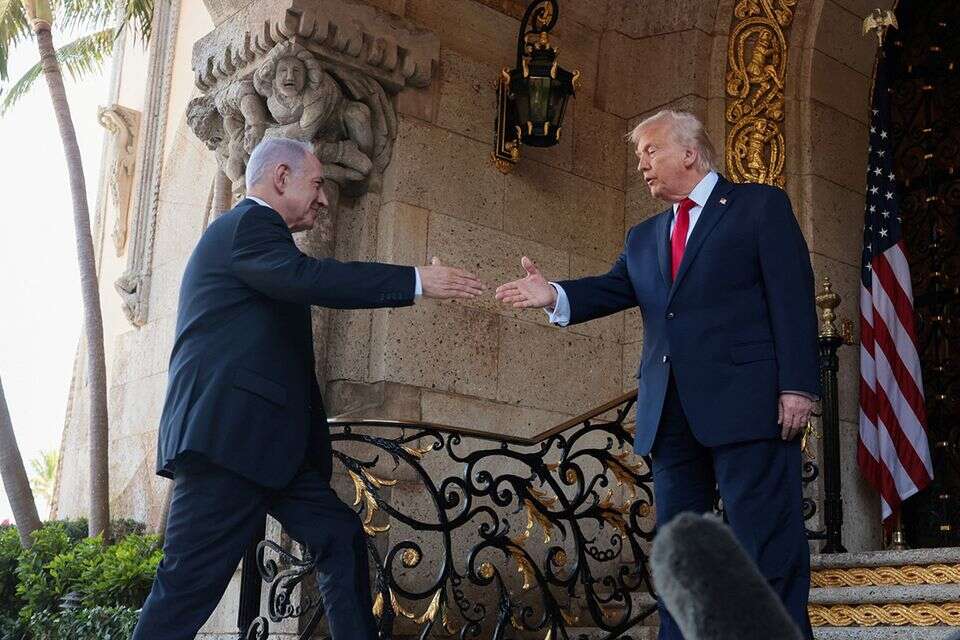 נתניהו וטראמפ בפגישתם הקודמת , רויטרס