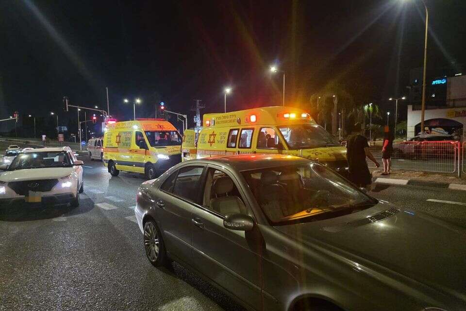 זירת התאונה בצומת חדרה , תעוד מבצעי מד"א
