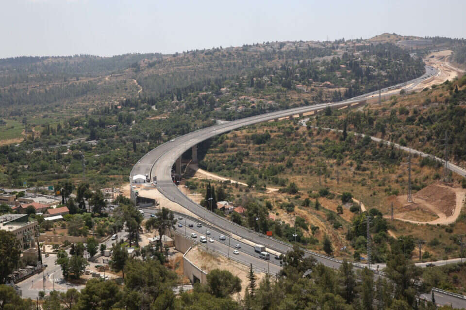 כביש 1, גשר מוצא , יוסי זמיר/פלאש 90