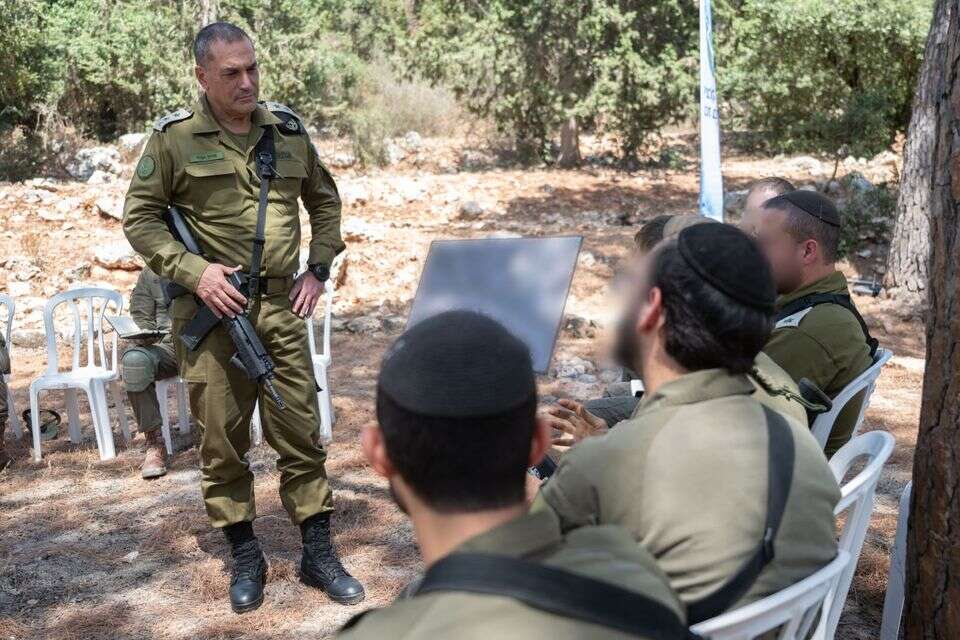 הרמטכ"ל במפגש עם מפקדי חטיבת חשמונאים בצפון , דובר צה"ל