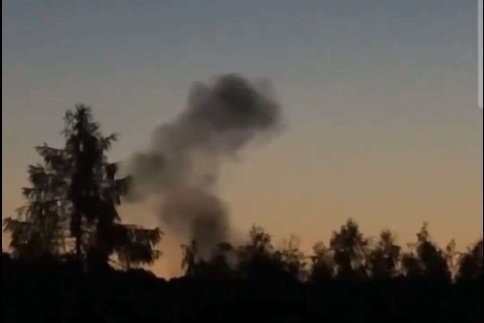 עשן בעקבות פיצוץ בפולין , רשת X