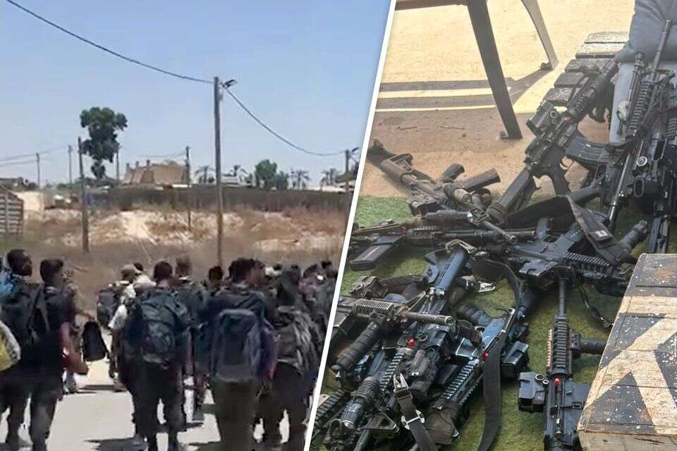 לוחמי גבעתי עוזבים את בסיס שדה תימן , .