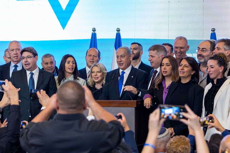 חברי הליכוד עם ראש הממשלה נתניהו , לירון מולדובן