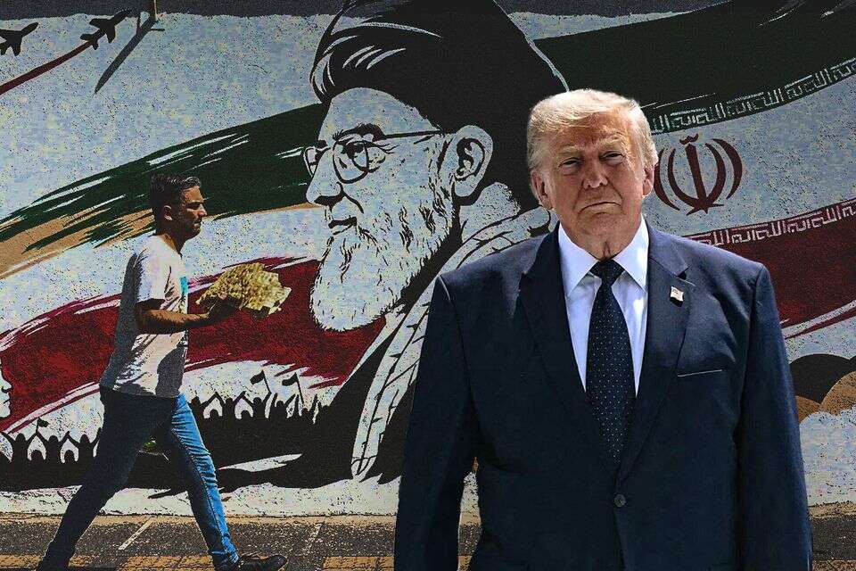 טראמפ וחמינאי , EPA, AFP