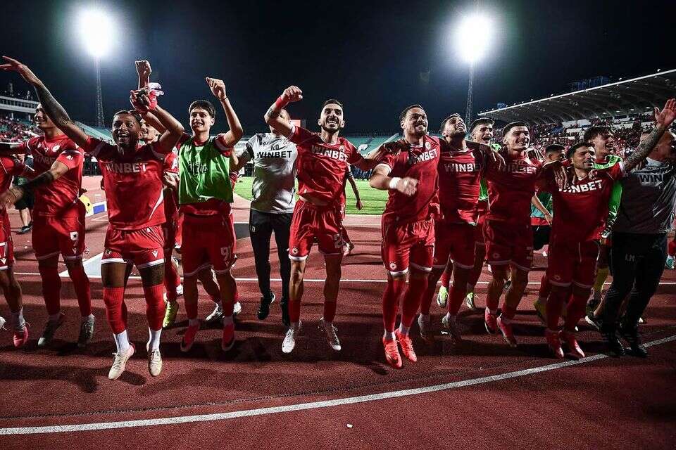 שחקני צסק"א סופיה חוגגים , CSKA Sofia