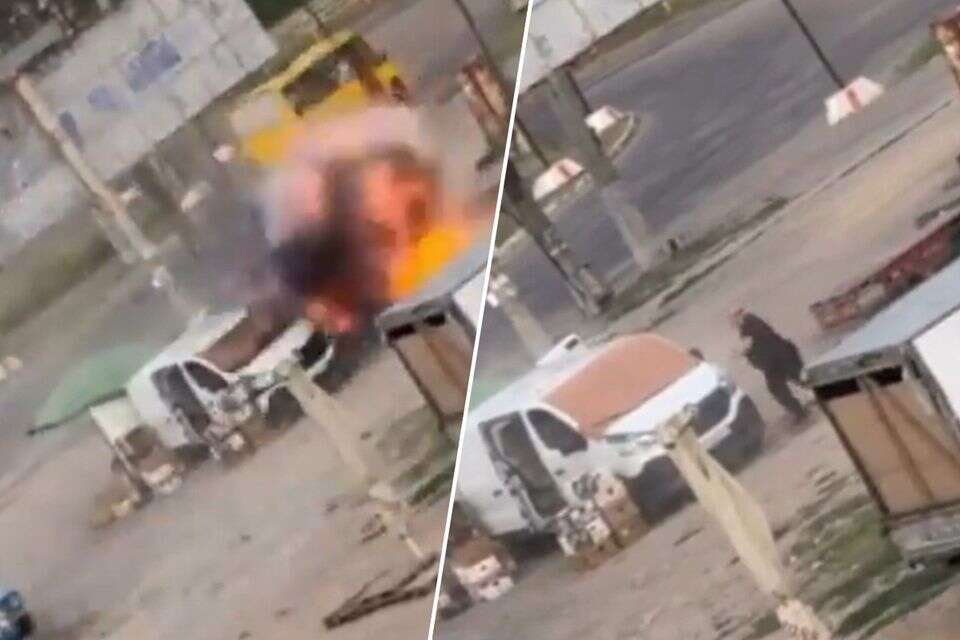 האזרח שהותקף על ידי רחפן רוסי בחרסון , רשתות חברתיות