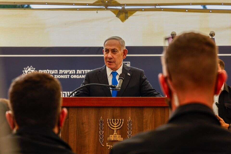 בנימין נתניהו בטקס הקבורה , אורן בן חקון