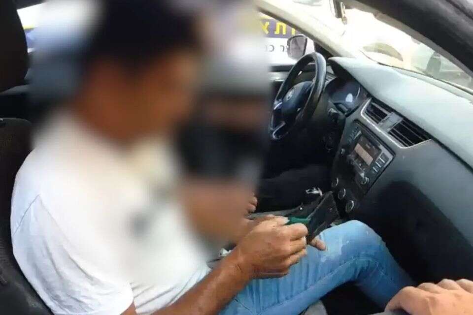 מעצר מסיע שב"חים מעזה , דוברות המשטרה