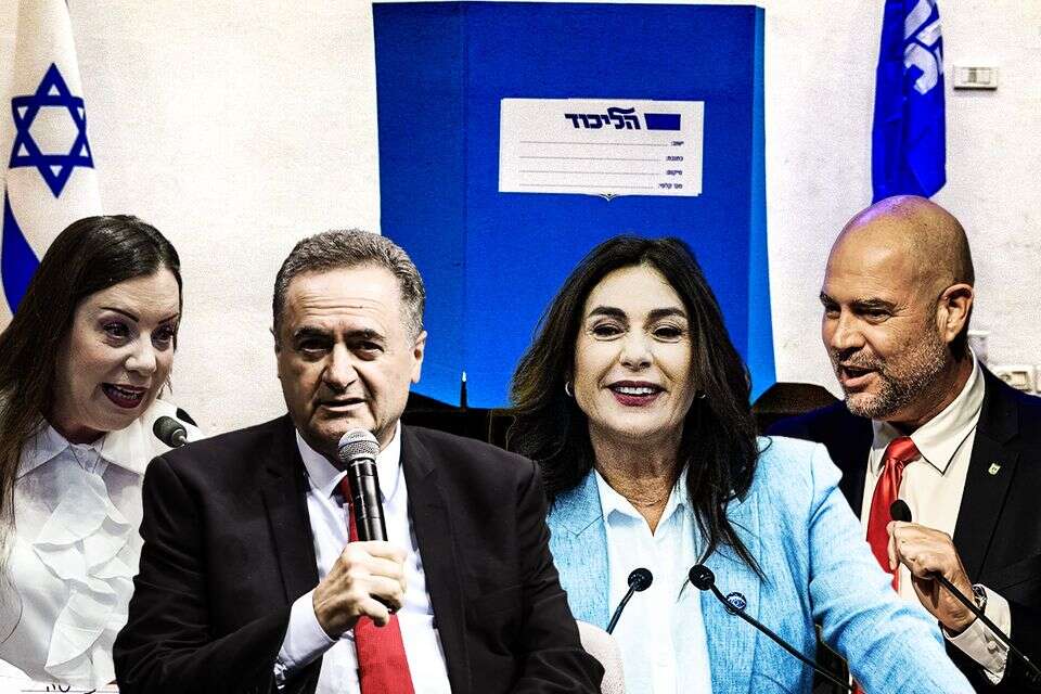 אמיר אוחנה, ישראל כ"ץ, מירי רגב וטלי גוטליב על רקע הפריימריז בליכוד , אורן בן חקון, גדעון מרקוביץ, יונתן זינדל - פלאש90