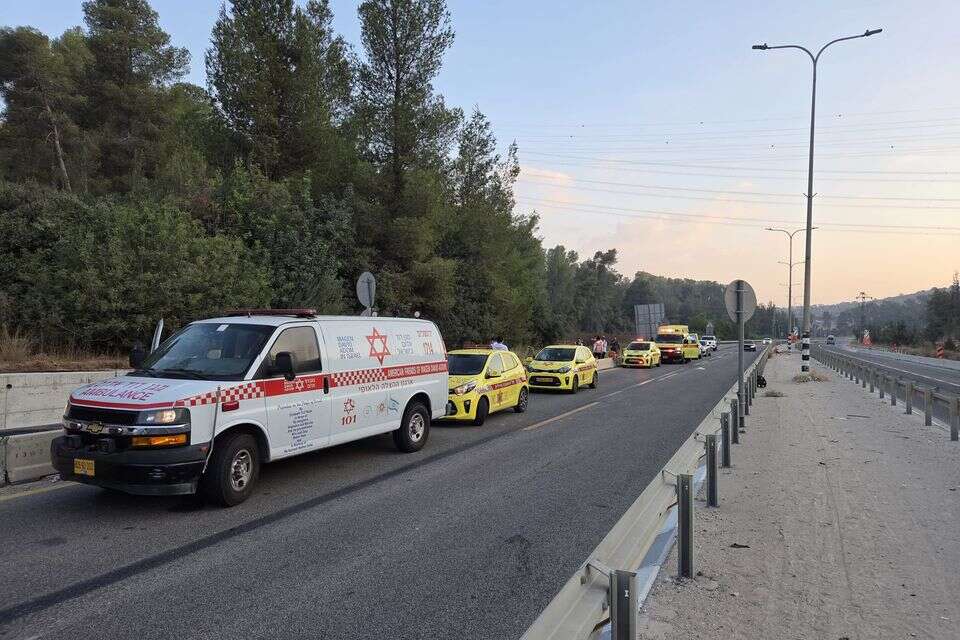 זירת התאונה ליד בית שמש , תיעוד מבצעי מד"א