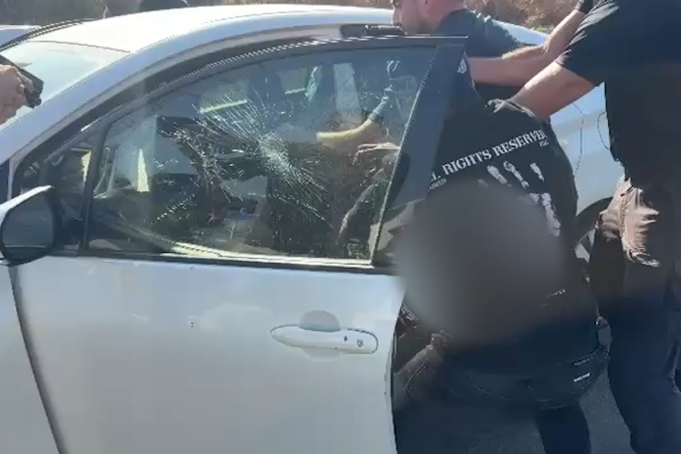 תיעוד המעצר בכביש 44 , דוברות המשטרה