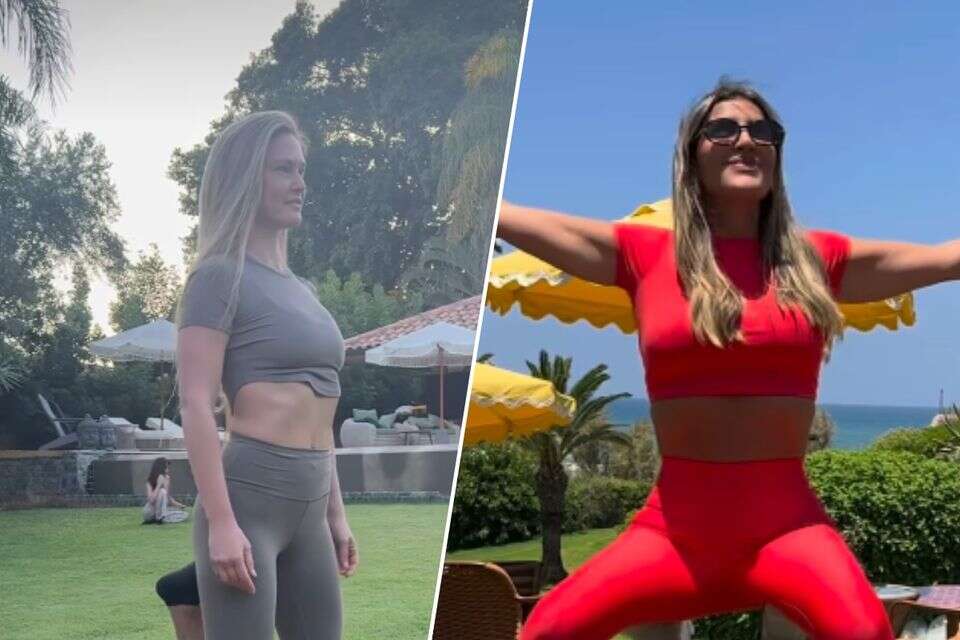 עינב בובליל ובר רפאלי עושות אקרו יוגה , אינסטגרם