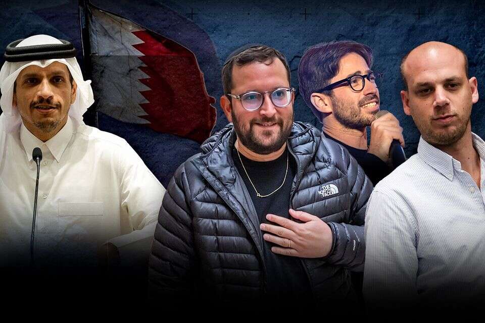 יונתן אוריך, שרוליק איינהורן, אלי פלדשטיין וראש ממשלת קטאר , אורן בן חקון, יוסי זליגר, קוקו, AFP, GETTYIMAGES