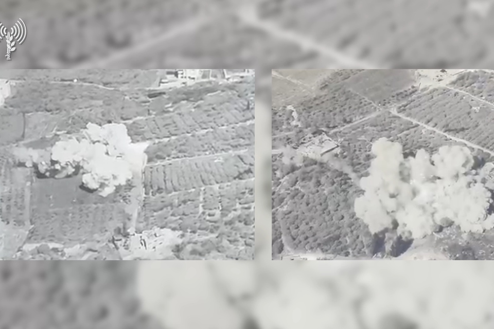 תיעוד: צה"ל השמיד פיר תת-קרקעי ואמל"ח של חיזבאללה בדרום לבנון , דובר צה"ל