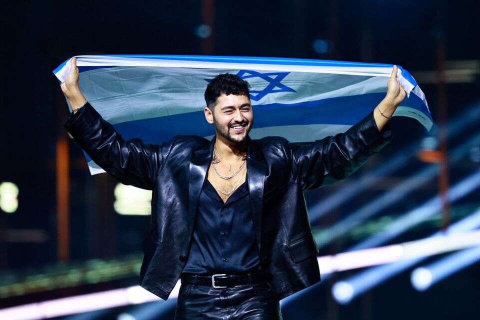 epa12962806 Noam Bettan of Israel attends the last dress rehearsals for the grand final of the 70th Eurovision Song Contest (ESC) in Vienna, Austria, 16 May 2026. EPA/HANNIBAL HANSCHKE *** Local Caption *** 17.05.26
21.05.26 ? , EPA/HANNIBAL HANSCHKE