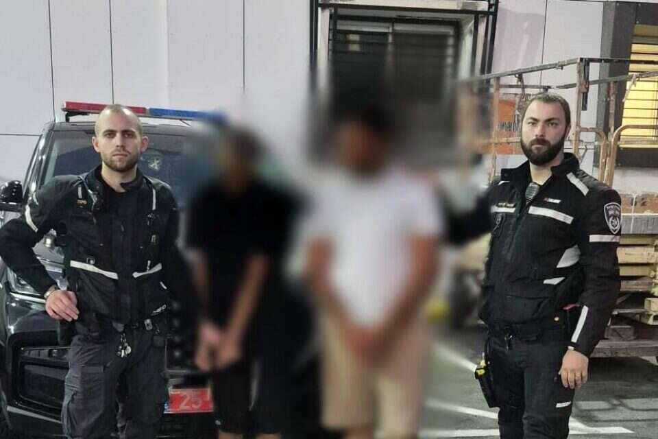מעצר החשודים בשוד אמש , דוברות המשטרה