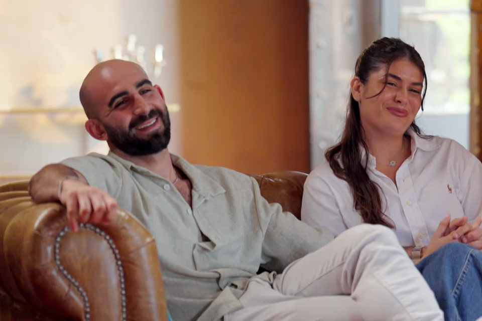 נוי ואביתר ב"חתונה ממבט ראשון" , צילום מסך קשת 12