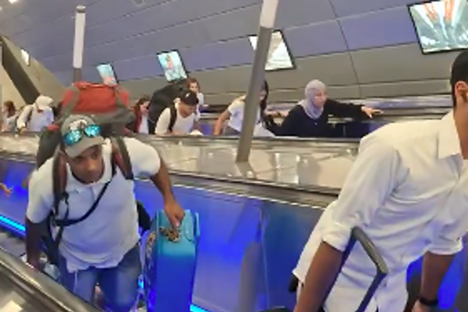 הדרגנועים המושבתים בתחנת רכבת "ירושלים - יצחק נבון" , צילום מסך X יפעת ראובן
