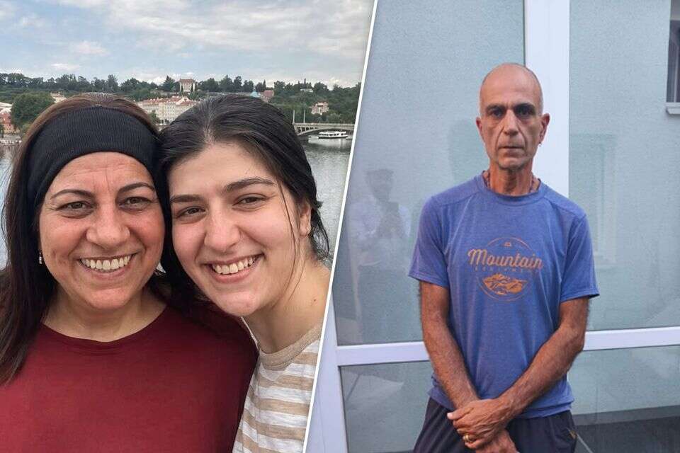 רונן יהלומי לצד אחייניתו ליאל ואחותו מלי , .