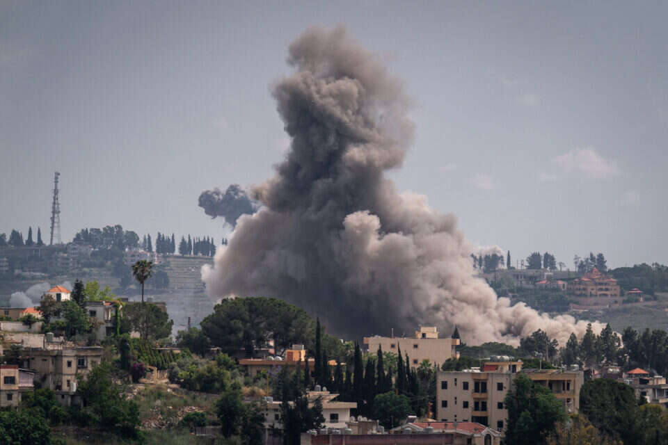 דרום לבנון. פיצוצים בנבטייה (ארכיון) , GettyImages
