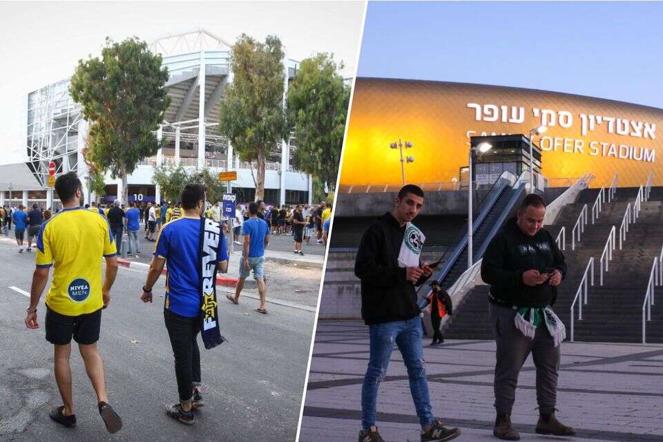 אוהדים מחוץ לסמי עופר ובלומפילד , אלן שיבר