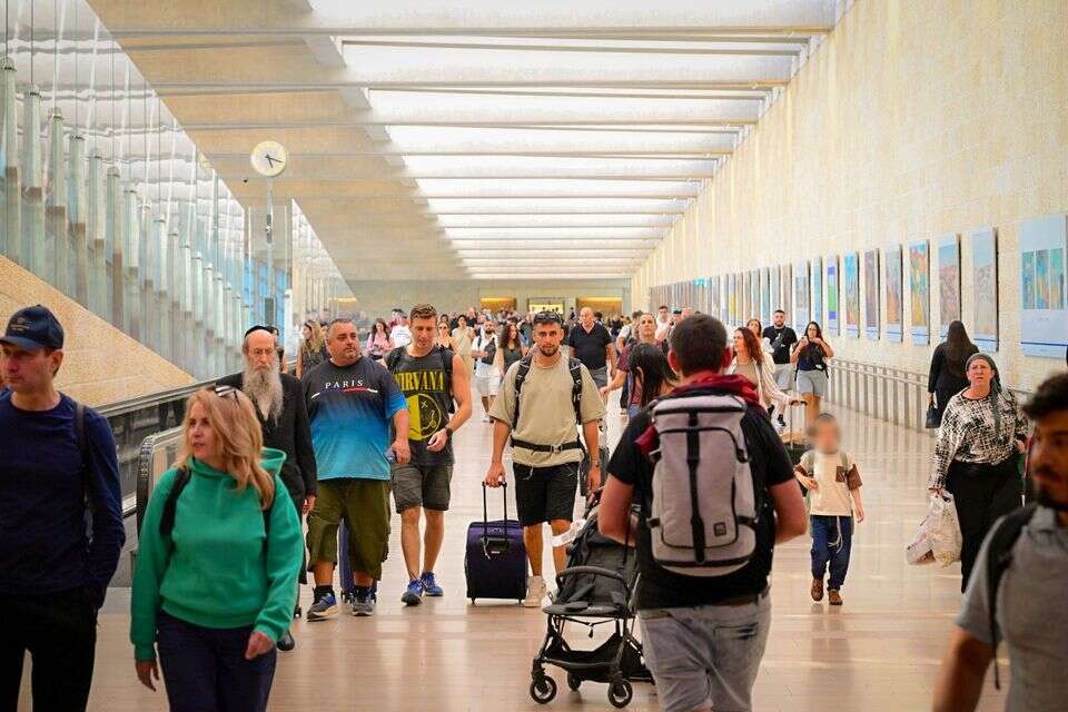 שיא של נוסעים מאז 7 באוקטובר 2023. נתב"ג, ארכיון , יוסי זליגר