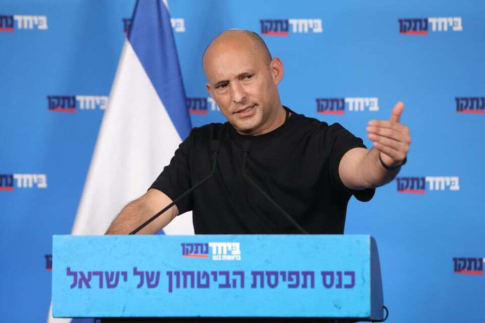 נפתלי בנט מציג את תפיסת הביטחון שלו , גדעון מרקוביץ