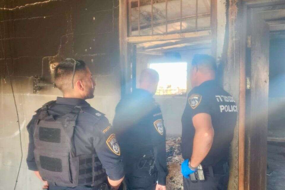 השריפה סמוך לבית עמרא , משטרת ישראל
