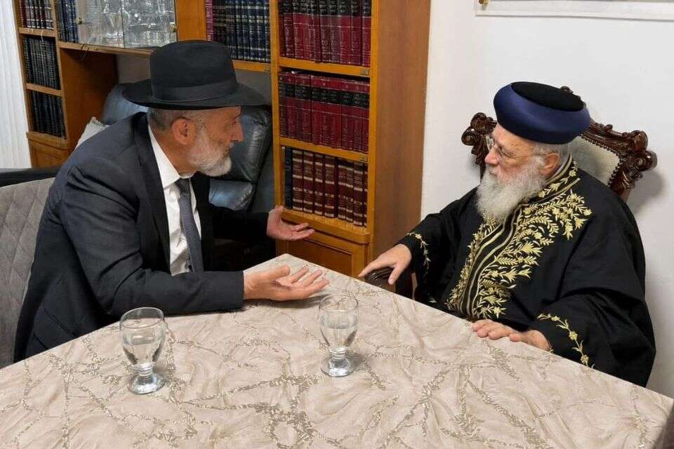 אריה דרעי אצל הרב יוסף , ללא