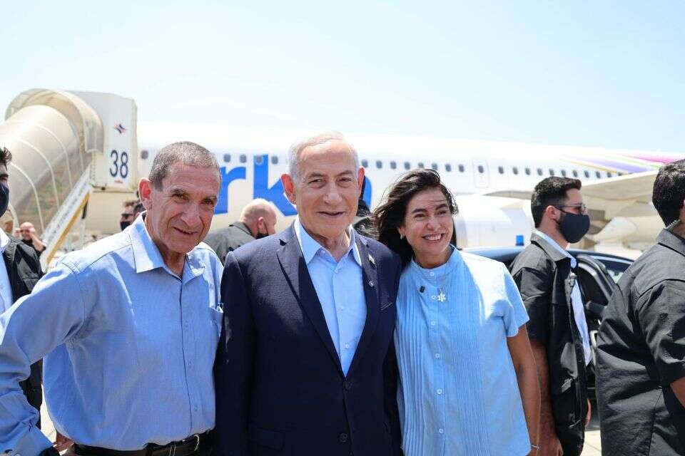 נתניהו והשרה רגב אתמול בבן גוריון , רשות שדות התעופה