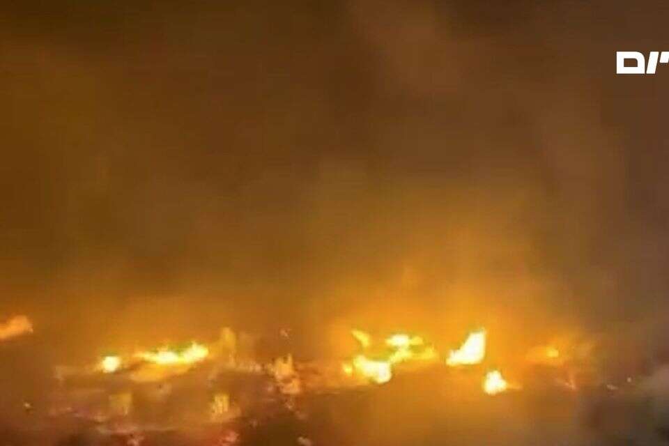 שריפה מתפשטת סמוך ליער עין חוד , דוברות כבאות והצלה