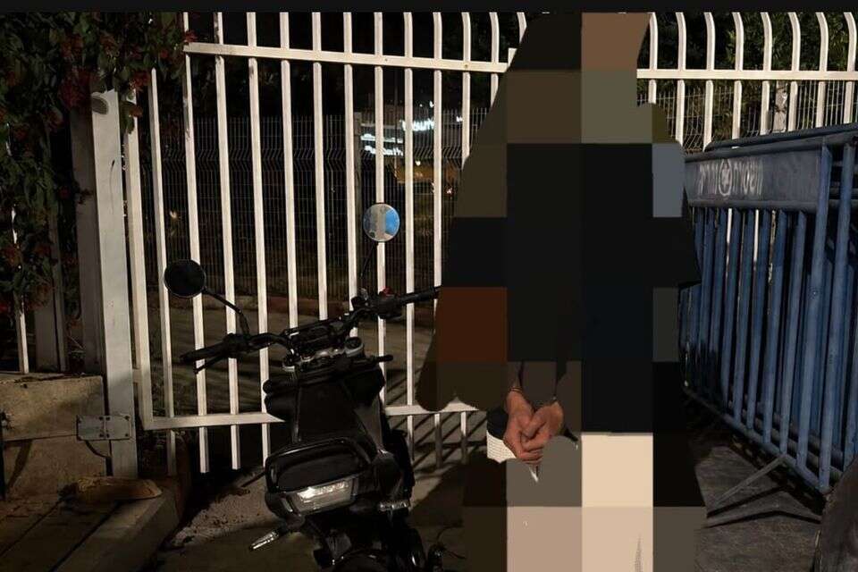 הקטין שנעצר לצד האופנוע הגנוב , דוברות המשטרה