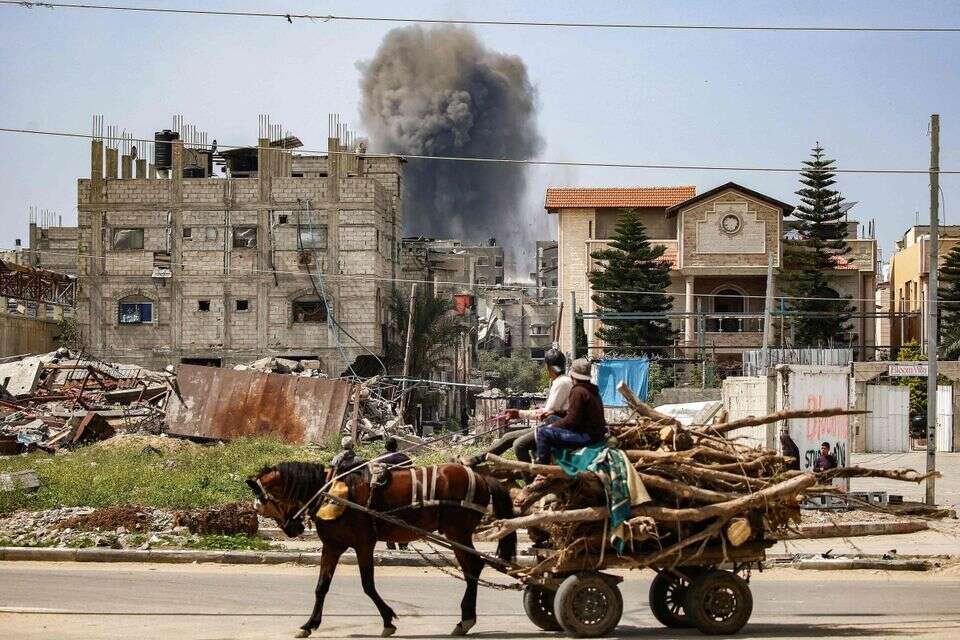 תקיפה של צה"ל בנוציראת , AFP
