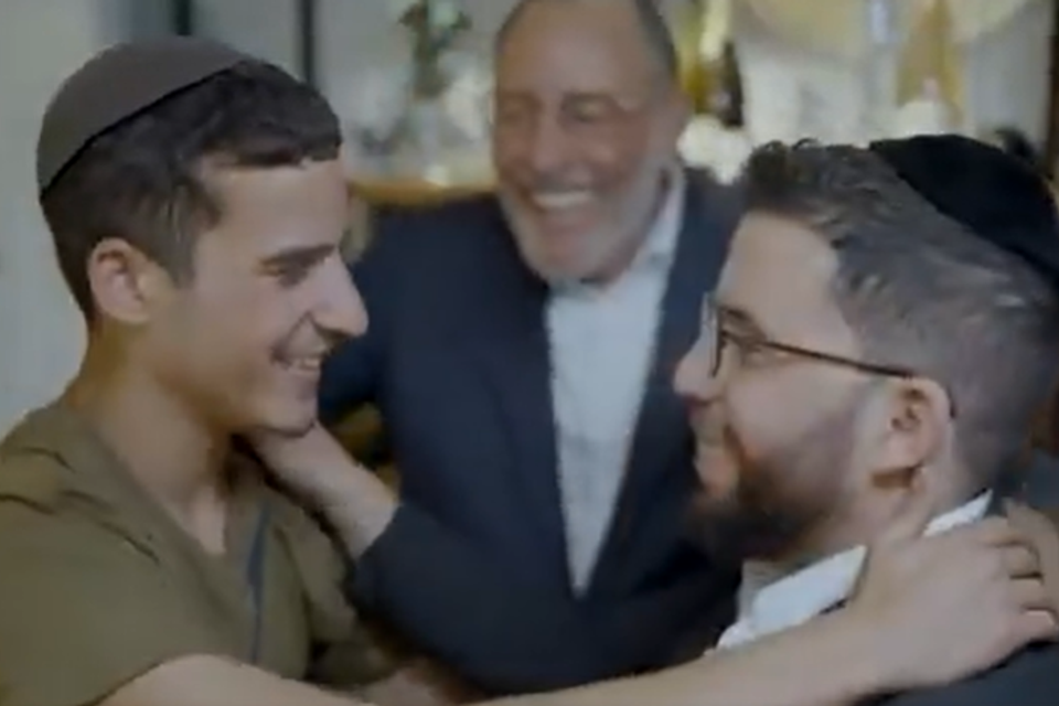 חייל צה"ל בקמפיין הבחירות של ש"ס , צילום מסך קמפיין ש"ס
