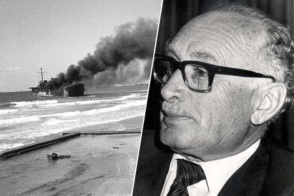 מפקד האלטלנה מטעם האצ"ל אליהו לנקין. 78 שנה אחרי, האונייה אותרה , לע"מ, באדיבות המשפחה
