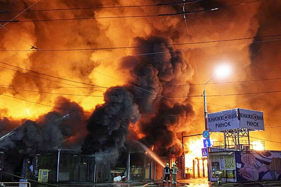 סנקציות לבדן אינן מספיקות. תקיפה רוסית בקייב , רויטרס