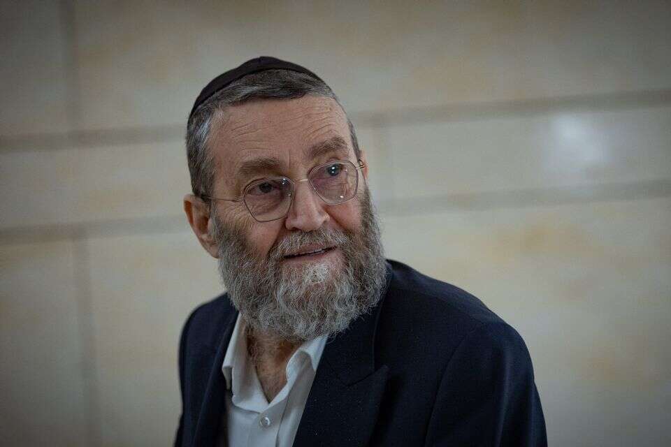 יו"ר יהדות התורה, ח"כ משה גפני , יונתן זינדל/פלאש90