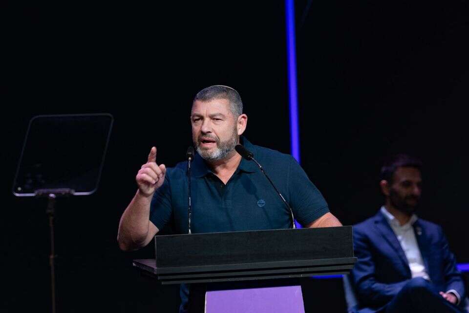 עופר וינטר באירוע ההשקה של מפלגת "עמך ישראל" , חיים גולדברג, פלאש 90