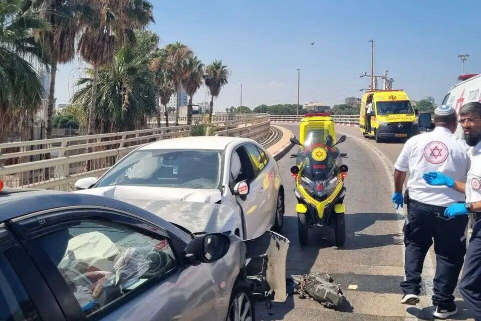 זירת התאונה באשדוד , תיעוד מבצעי מד"א