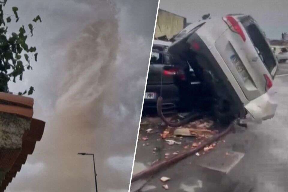 שני נעדרים אותרו בין הריסות בית כשהם פצועים קל , AFP