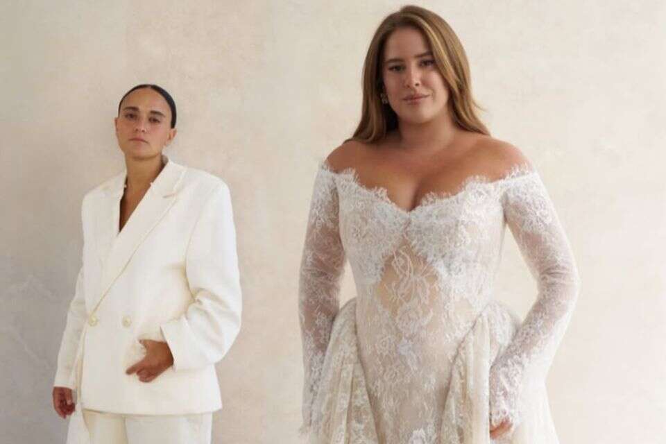 דניאל עמית ואמילי דמארי ביום חתונתן , עומרי לוי