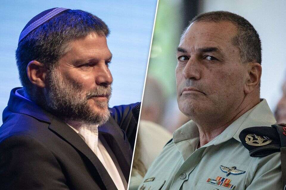 הרמטכ"ל אייל זמיר ושר האוצר בצלאל סמוטריץ' , אורן בן חקון