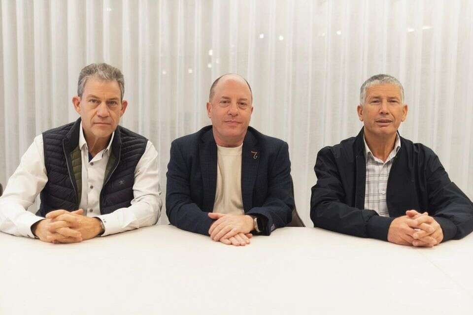 Partners of the LBH Value Fund - from right to left: Shimon Ben Hamo, Ofer Linchevsky and Yair Efrati , Tanya Shine
