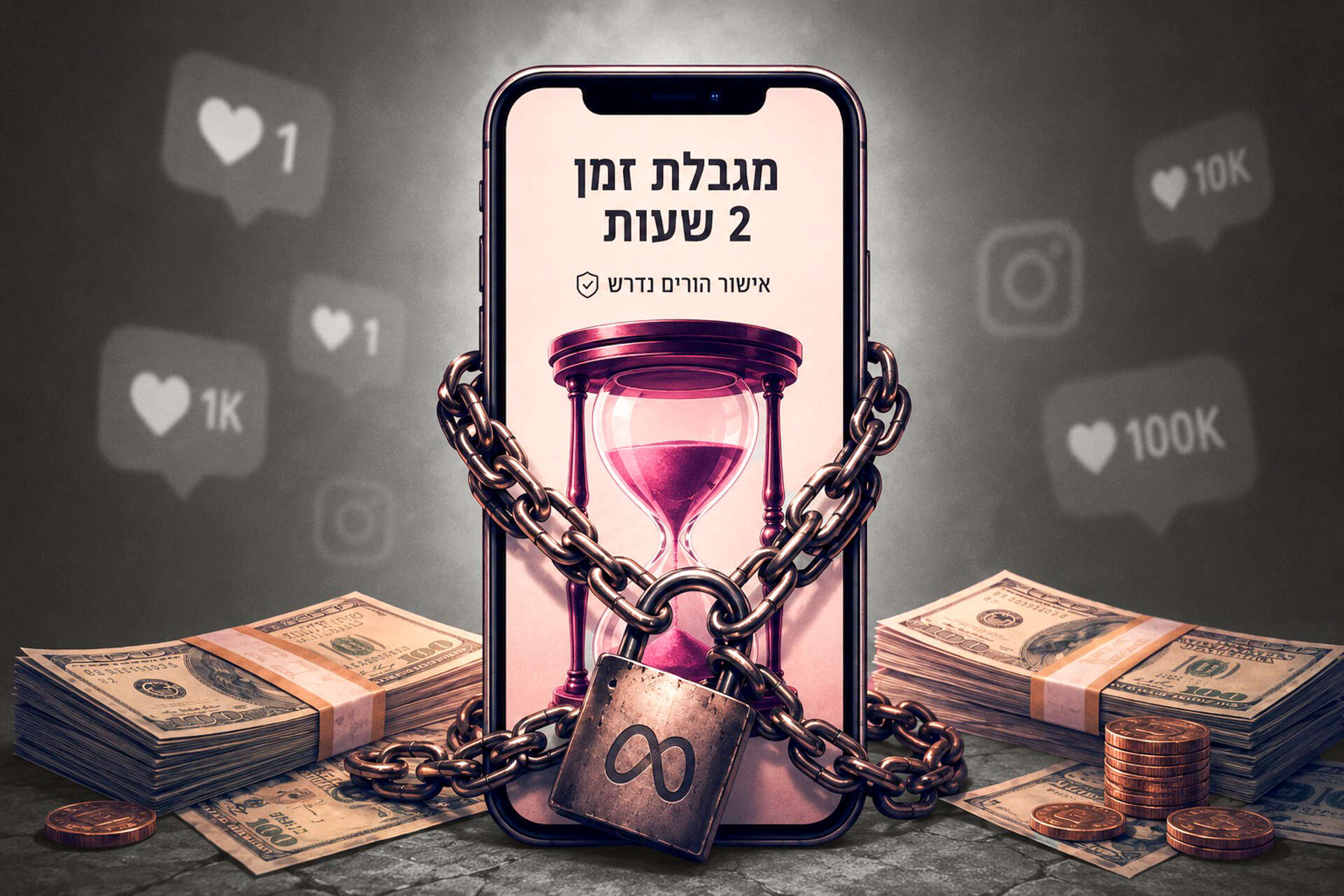 מטא תגביל את זמן השימוש באינסטגרם של צעירים, ותשלם מיליארדים , אילוסטרציה, ForReal