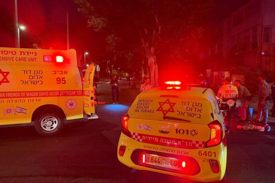 גבר נפצע אנושות ביפו , תיעוד מבצעי מד"א