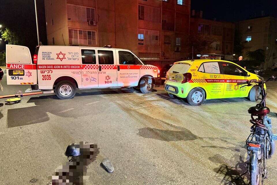 תאונת אופניים חשמליים בקריית גת  , תיעוד מבצעי מד"א