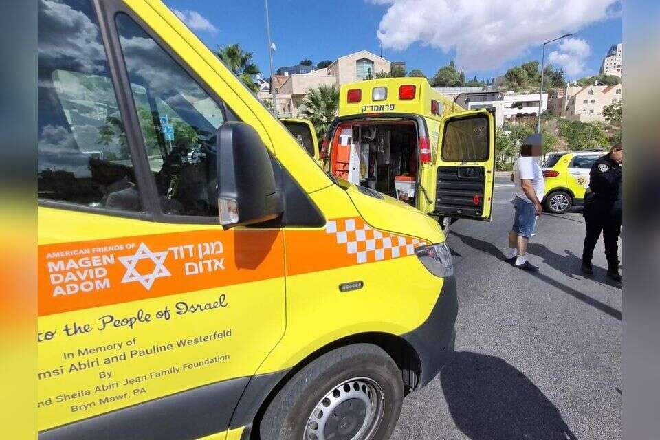 זירת התאונה בירושלים , תיעוד מבצעי מד"א