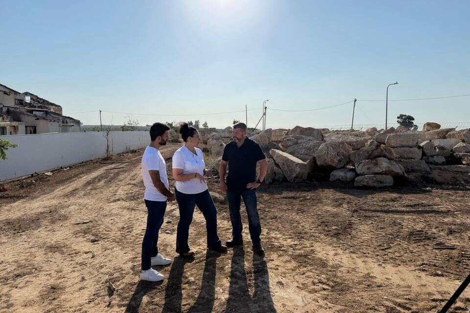 וינטר בביקור בעוטף עזה , מפלגת "עמך ישראל"