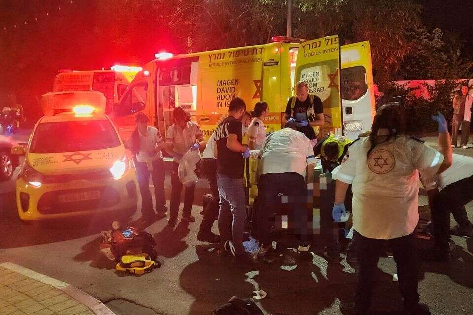 זירת התאונה ברמת השרון , תיעוד מבצעי מד"א